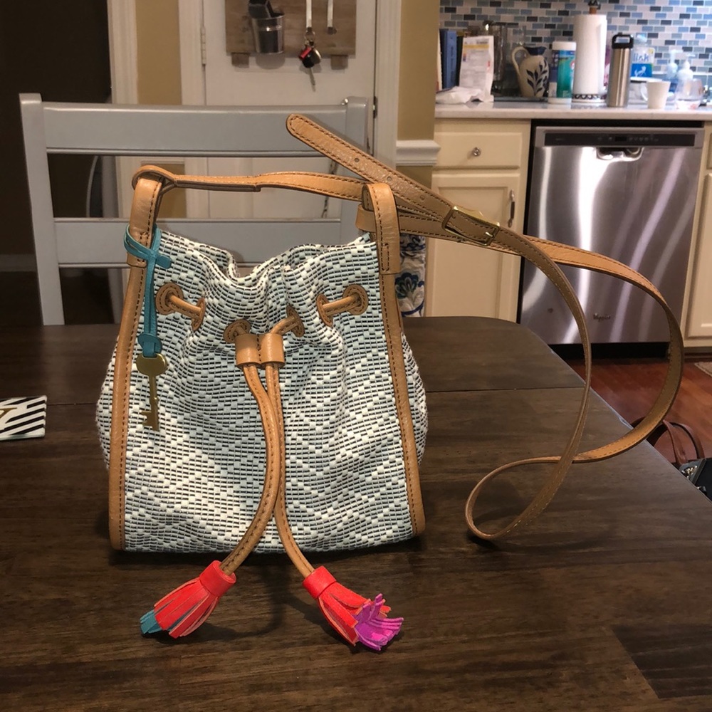 Fossil Crossbody Bucket Bag
